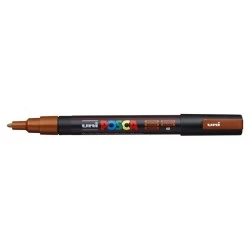Posca PC-3M Paint Marker - Conical Tip 0.9-1.3mm - Water-Based Ink - Light Resistant - Non-Permanent - Bronze