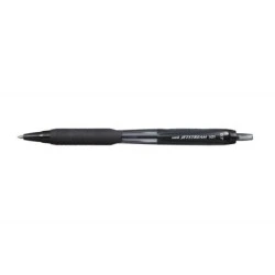 Uni-ball JetStream 101 Ballpoint Pen - 0.7mm Ball Tip - Approx. 0.35mm Line Width - Instant-Drying Ink - Rubber Grip - Black