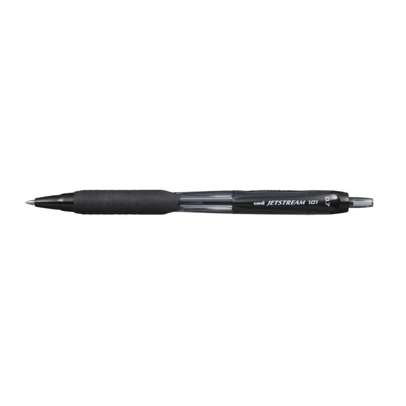 Uni-ball JetStream 101 Boligrafo de Tinta - Punta Bola 0.7mm - Trazo 0.35mm aprox. - Tinta de Secado Instantaneo - Grip de Goma