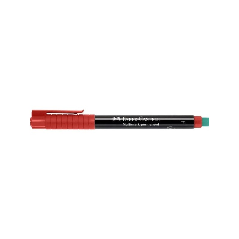 Faber-Castell Multimark Rotulador Permanente - Ancho de Trazo 0.6mm - Goma de Borrar Integrada - Resistente a la Luz y al Agua