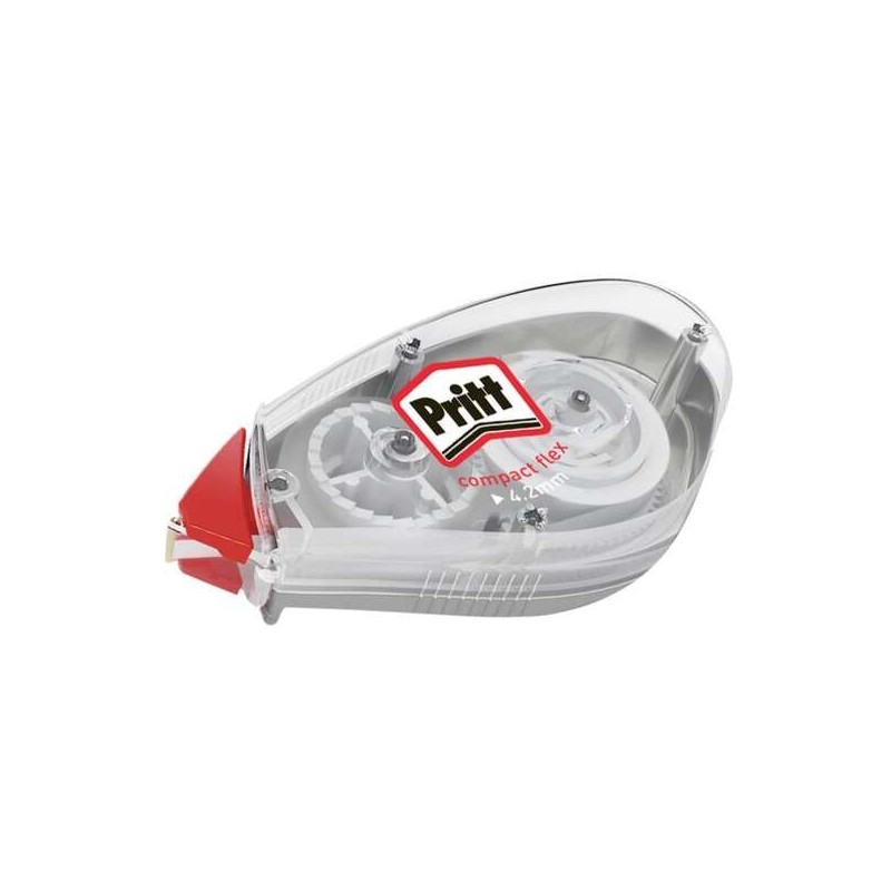 Pritt Roller Compact Flex Correction Tape 4.2mmx10m - Flexible Tip - Smooth and Clean Correction - Two-Way Correction