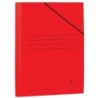 Mariola Carpeta de Carton Plastificado Folio 500gr/m2 - Medidas 34x25cm - Cierre con Goma Elastica - Color Rojo