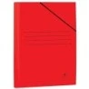 Mariola Chemise en Carton Plastifié Folio 500gr/m2 - Dimensions 34x25cm - Fermeture à Élastique - Couleur Rouge