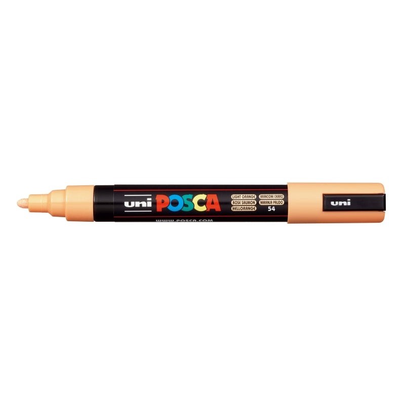 Posca PC-5M Paint Marker - Bullet Tip 1.8-2.5mm - Water-Based Ink - Light Resistant - Non-Permanent - Light Orange
