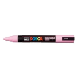 Posca PC-5M Paint Marker - Bullet Tip 1.8-2.5mm - Water-Based Ink - Light Resistant - Light Pink