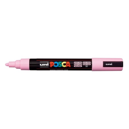 Posca PC-5M Paint Marker - Bullet Tip 1.8-2.5mm - Water-Based Ink - Light Resistant - Light Pink