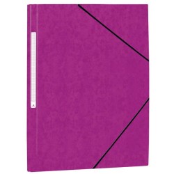 Mariola Chemise en Carton Simili Prespan avec Étiquette au Dos Folio 500gr/m2 - Dimensions 34x25cm - Fermeture par Élastique