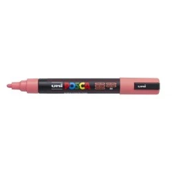 Posca PC-5M Marcador de Pintura - Base al Agua - Punta de Bala 1.8-2.5mm - Resistente a la Luz - Color Rosa Coral