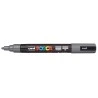 Posca PC-5M Paint Marker - Bullet Tip 1.8-2.5mm - Water-Based Ink - Light Resistant - Deep Grey