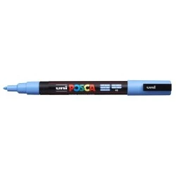 Posca PC-3M Marcador de Pintura - Punta Conica 0.9-1.3mm - Tinta Base al Agua - Resistente a la Luz - No Permanente - Color