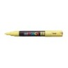 Posca PC-1M Marqueur Peinture - Pointe Conique en Polyester 0.7mm - Encre à Base d'Eau - Résistant à la Lumière - Couleur Jaune