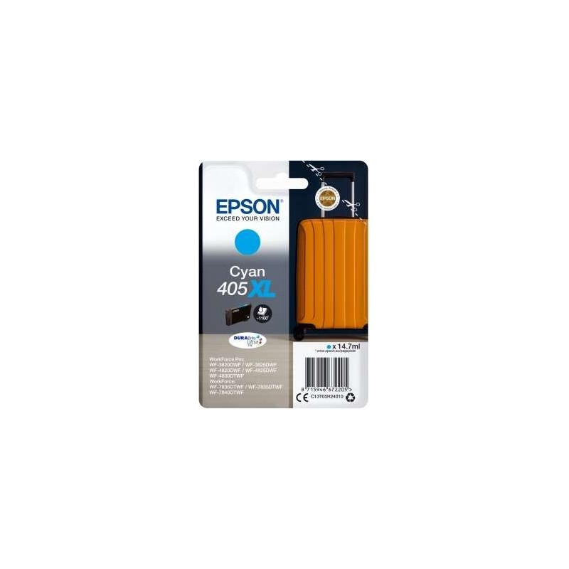 Epson 405XL Cyan Cartouche d'encre Original - C13T05H24010