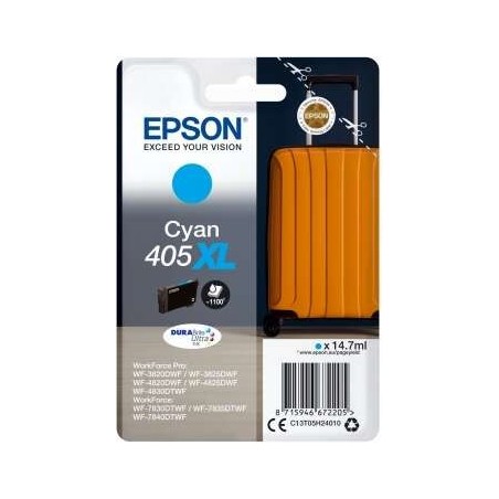 Epson 405XL Cyan Ink Cartridge Original - C13T05H24010