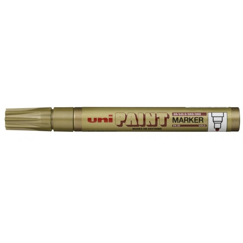 Uni-ball PX-20 Paint Marker - Marqueur Peinture - Pointe Acrylique Ogive 2.2-2.8mm - Permanent sur Toutes les Surfaces