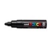 Posca PC-7M Marcador de Pintura - Ponta de Bala 4,5-5,5mm - Tinta à Base de Água - Resistente à Luz - Cor Preto