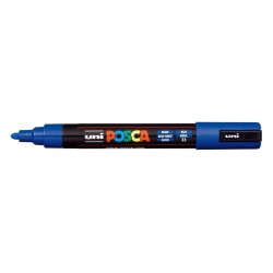 Posca PC-5M Paint Marker - Polyester Tip 1.8-2.5mm - Water-Based Ink - Light Resistant - Non-Permanent - Blue