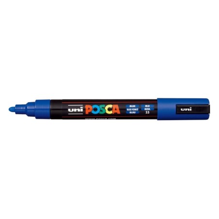 Posca PC-5M Paint Marker - Polyester Tip 1.8-2.5mm - Water-Based Ink - Light Resistant - Non-Permanent - Blue