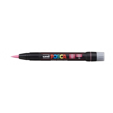 Posca PCF-350 Marcador de Pintura - Ponta Acrílica Estilo Pincel - À Base de Água - Não Permanente - Resistente à Luz - Inodoro