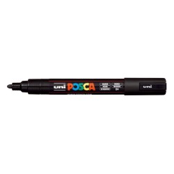 Posca PC-5M Paint Marker - 1.8-2.5mm Bullet Tip - Water-Based Ink - Light Resistant - Black