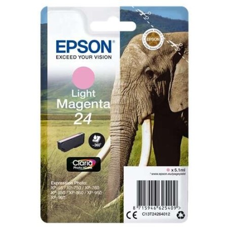 Epson T2426 (24) Magenta Light Ink Cartridge Original - C13T24264012
