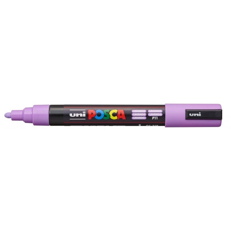 Posca PC-5M Paint Marker - Bullet Tip 1.8-2.5mm - Water-Based Ink - Light Resistant - Non-Permanent - Lavender