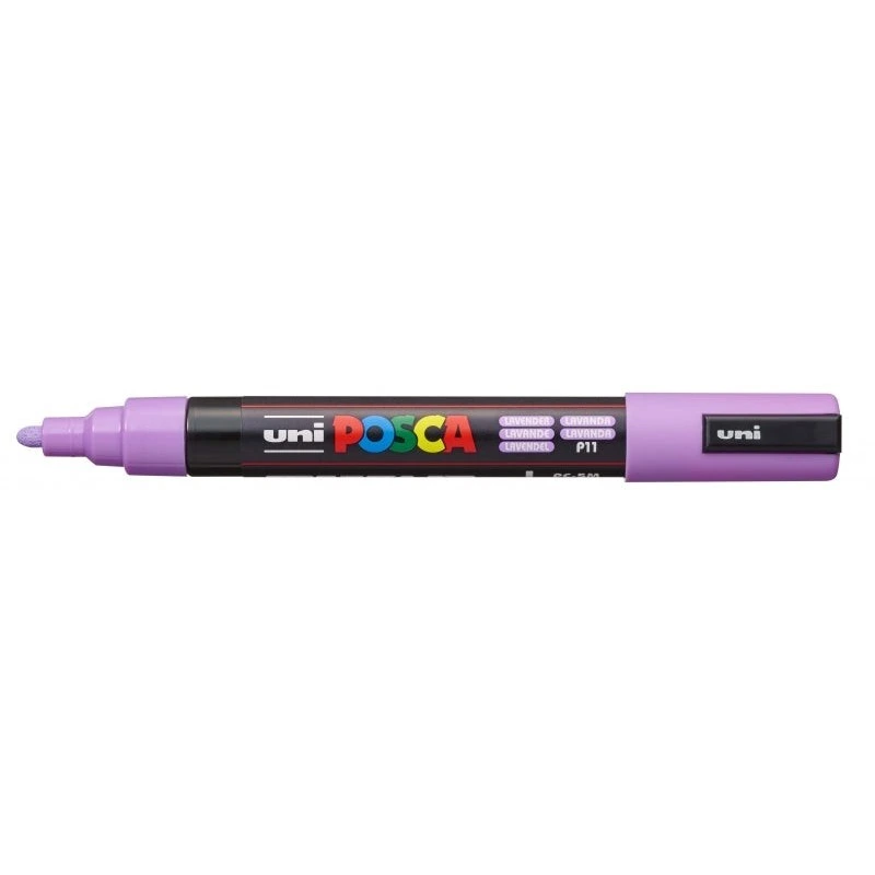 Posca PC-5M Paint Marker - Bullet Tip 1.8-2.5mm - Water-Based Ink - Light Resistant - Non-Permanent - Lavender