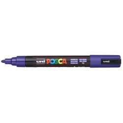 Posca PC-5M Marqueur Peinture - Pointe Ogive 1.8-2.5mm - Encre à Base d'Eau - Résistant à la Lumière - Couleur Bleu de Prusse