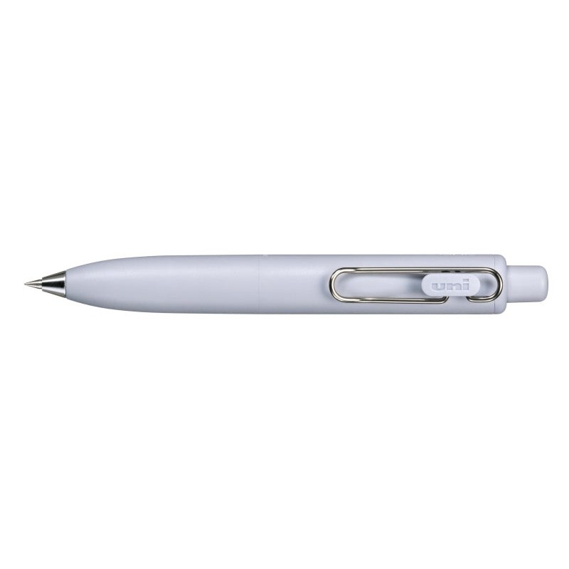 Uni-ball One P Boligrafo Retractil con Punta Fina 0.5mm - Agarre Suave y Comodo - Tinta Color Negro - Cuerpo de Color Azul Soda