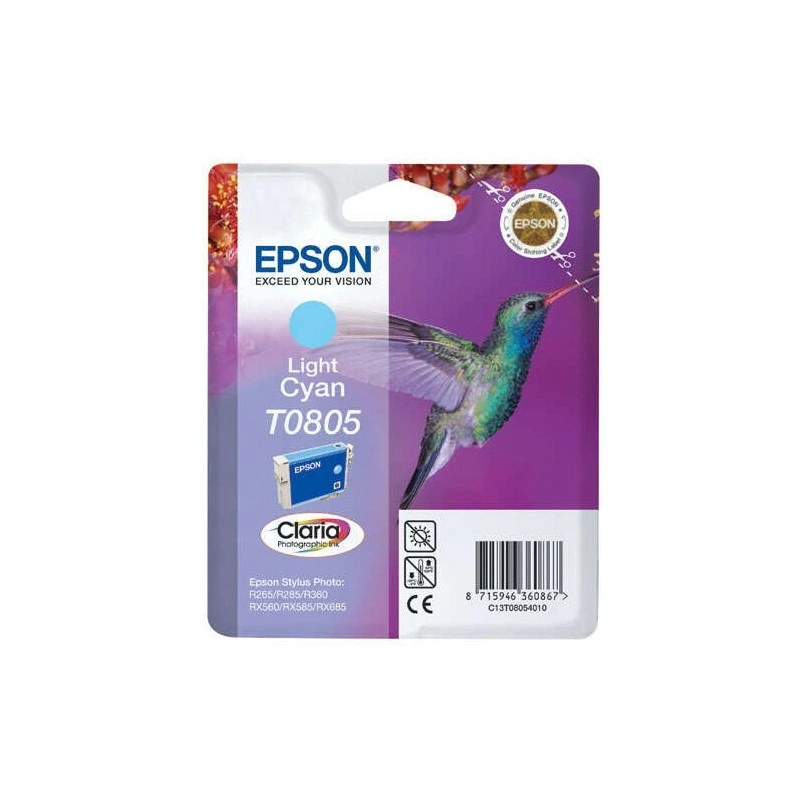 Epson T0805 Cyan Light Cartouche d'encre Original - C13T08054011