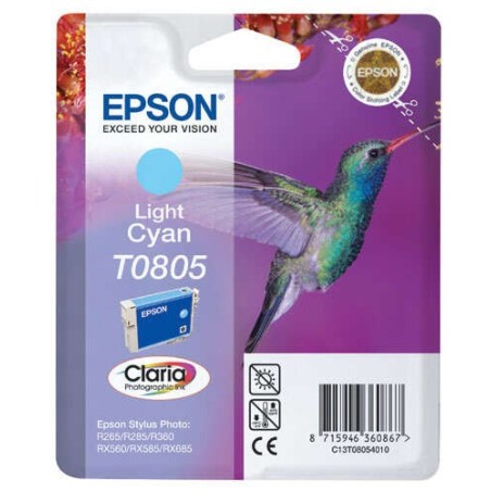 Epson T0805 Cyan Light Cartouche d'encre Original - C13T08054011