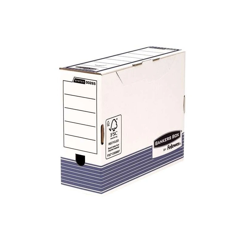 Fellowes Bankers Box Caja de Archivo Definitivo 100mm A4 - Montaje Automatico Fastfold - Carton Reciclado Certificacion FSC