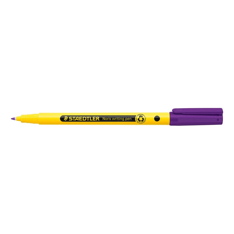 Staedtler 307 Noris Writing Pen Marqueur a Pointe Fine - Trait 0.6mm Env. - Encre a Base d'Eau - Corps Fabrique en 97% de