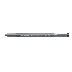 Staedtler Pigment Liner 308 Fineliner Pen - 0.4mm Line Width - Quick Drying - Black
