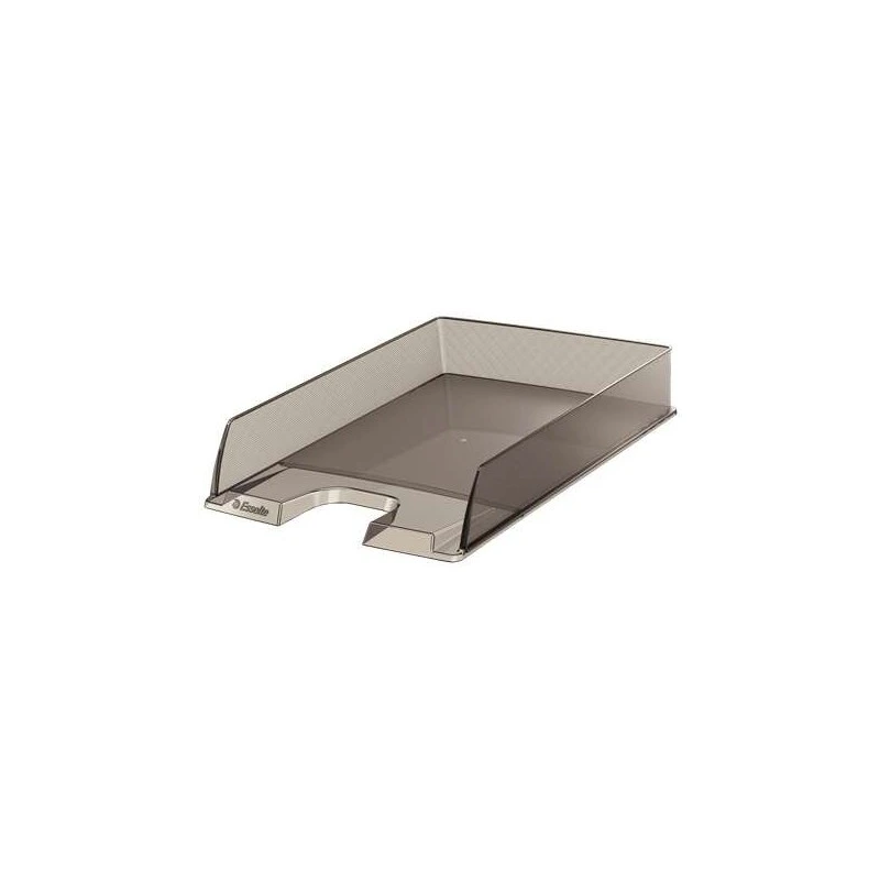 Esselte Europost Document Tray - Transparent Plastic - Vertical Format - A4 - Smoke Transparent