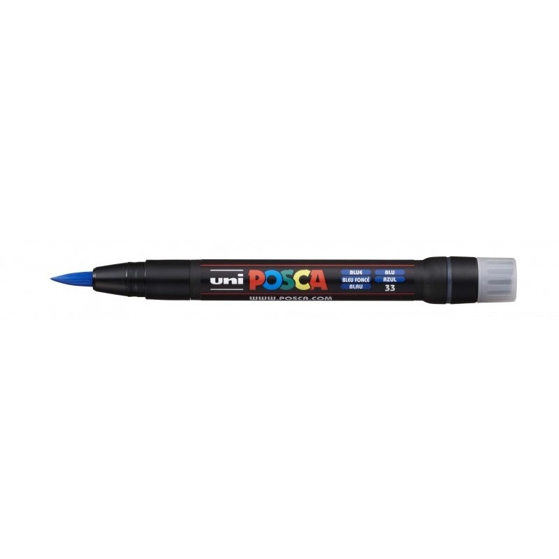 Posca PCF-350 Marcador de Pintura - Punta Acrilica Estilo Pincel - Tinta Base al Agua - Resistente a la Luz - No Permanente