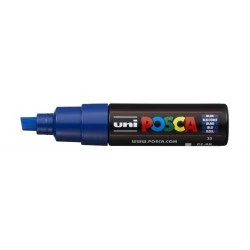 Posca PC-8K Marcador de Pintura - Punta Biselada Acrilica 8mm - Tinta Base al Agua - Resistente a la Luz - Ideal para