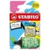 Stabilo Boss Mini by Snooze One Pack of 3 Mini Highlighters - 2 to 5mm Line Width - Water-Based Ink - Anti-Dry-Out - Assorted