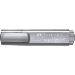 Faber-Castell Textliner 46 Metallic Surligneur Fluorescent - Pointe Biseautée - Trait entre 1mm et 5mm - Encre à Base d'Eau