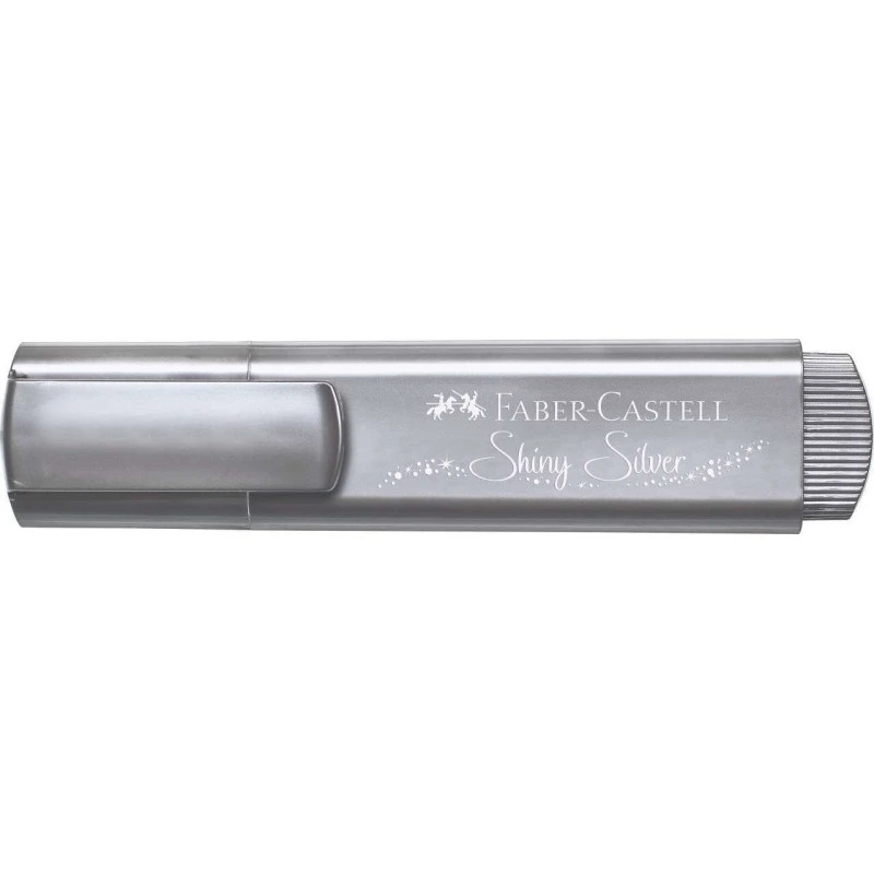 Faber-Castell Textliner 46 Metallic Marcador Fluorescente - Ponta Biselada - Traço entre 1mm e 5mm - Tinta à Base de Água - Cor