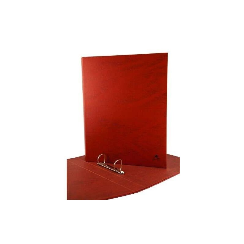 Mariola Classeur 2 Anneaux Carton Recouvert de Papier Plastifié Cuir - Format Folio à l'Italienne - Anneaux Mixtes 40mm