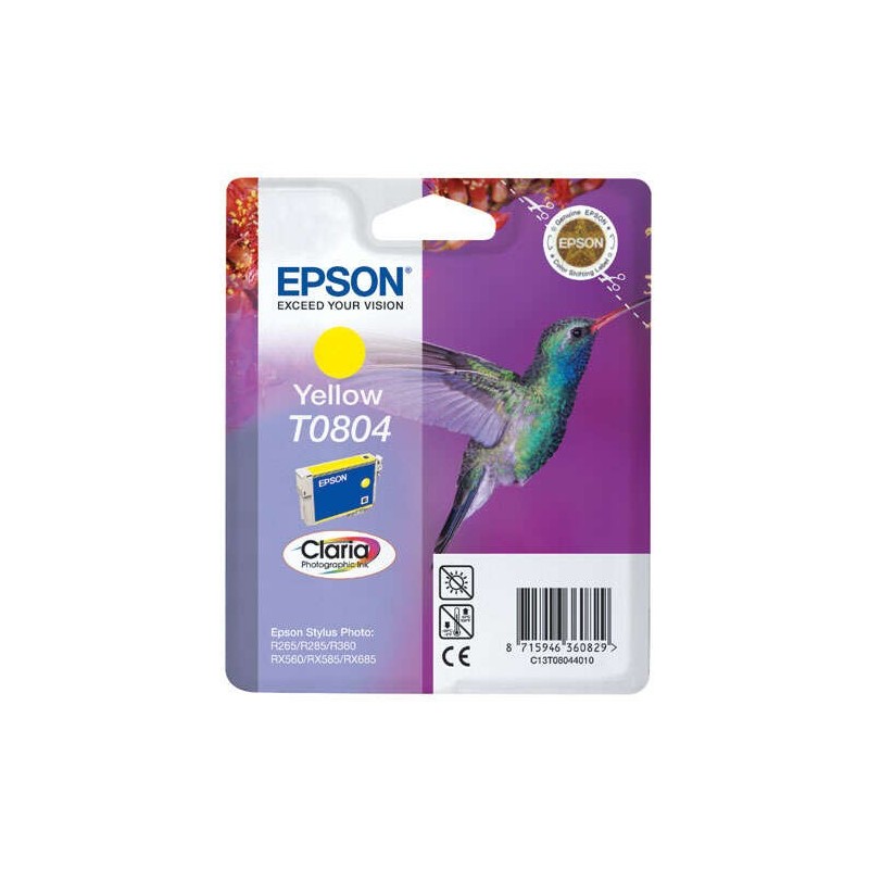 Epson T0804 Jaune Cartouche d'encre Original - C13T08044011