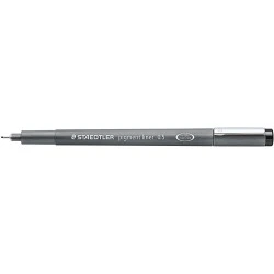 Staedtler Pigment Liner 308 Marcador Calibrado - Traço 0,5mm - Secagem Rápida - Cor Preta