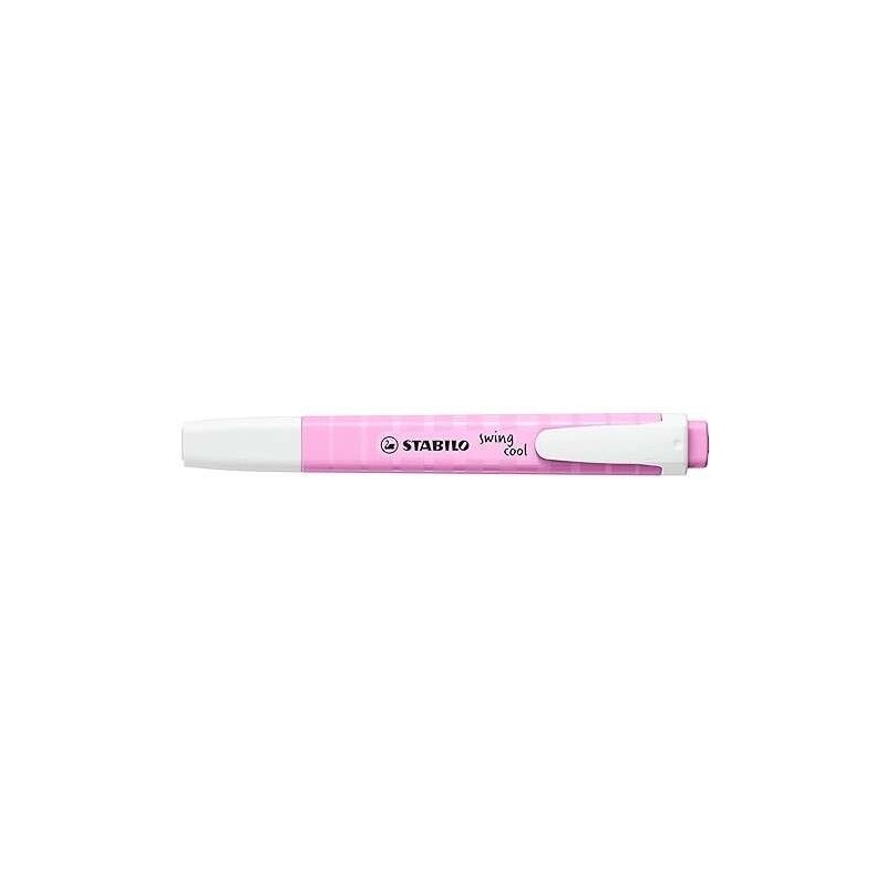 Stabilo Swing Cool Pastel Marcador Fluorescente - Cuerpo Plano - Punta Biselada - Trazo entre 1 y 4mm - Tinta con Base de Agua