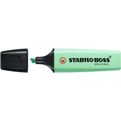 Stabilo Boss 70 Pastel Marcador Fluorescente - Traço entre 2 e 5mm - Recarregável - Tinta com Base de Água - Cor Pitada de Menta