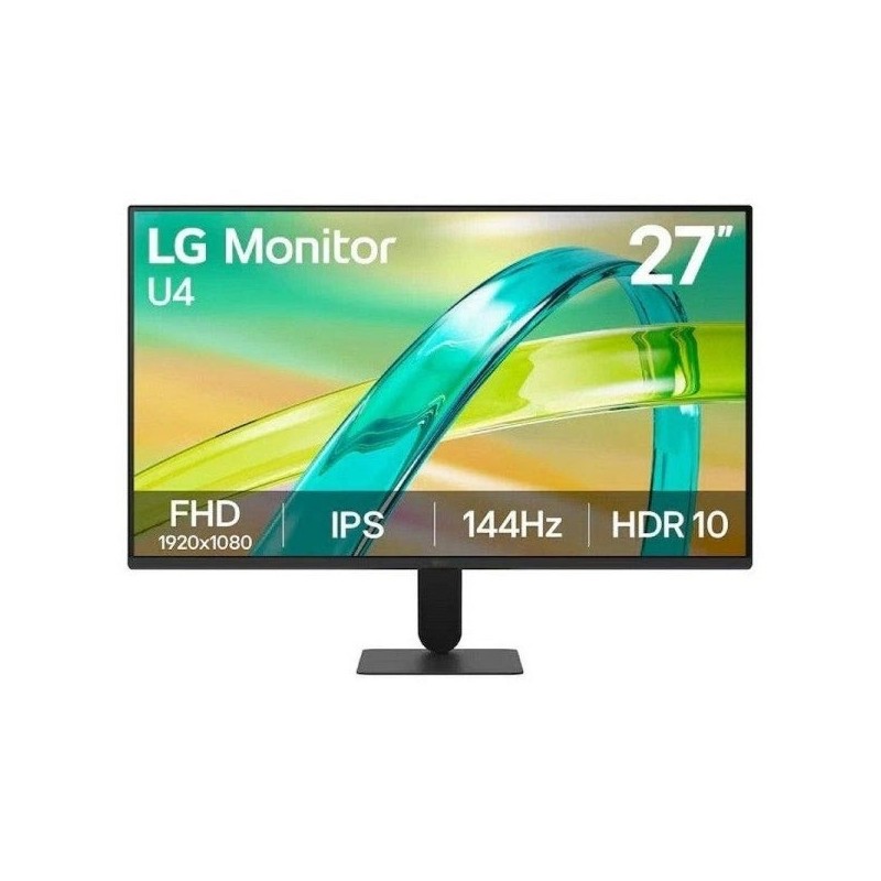 LG U4 Monitor 27" IPS FullHD 144Hz HDR10 FreeSync - Respuesta 5ms - 16:9 - HDMI, VGA - VESA 100x100mm