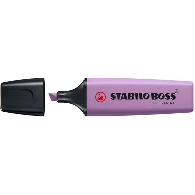 Stabilo Boss Naturecolors Wildflower Edition Surligneur Fluorescent - Tracé entre 2 et 5mm - Encre à Base d'Eau - Couleur Lilas