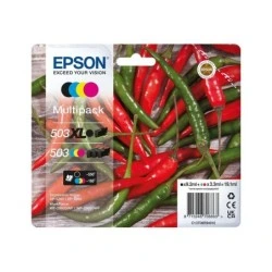 Epson 503XL/503 Pack de 4 Cartouches d'Encre Originales - C13T09R94010