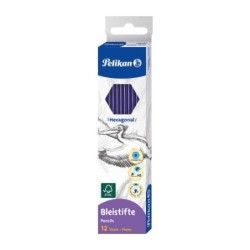 Pelikan HB Hexagonal Wooden Pencil - Graphite Tip - Durable Lead