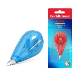 Erichkrause Extra Fita Corretora 5mmx6m - Ideal para Correção Rápida e Segura - Secagem Imediata - Cores Sortidas Aleatórias
