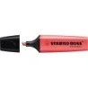 Stabilo Boss 70 Marcador Fluorescente - Traço entre 2 e 5mm - Recarregável - Tinta com Base de Água - Cor Vermelho Fluorescente
